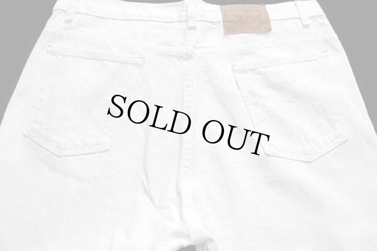 画像5: 90s USA製 Levi'sリーバイス 505 ホワイト デニムパンツ w38 (5)