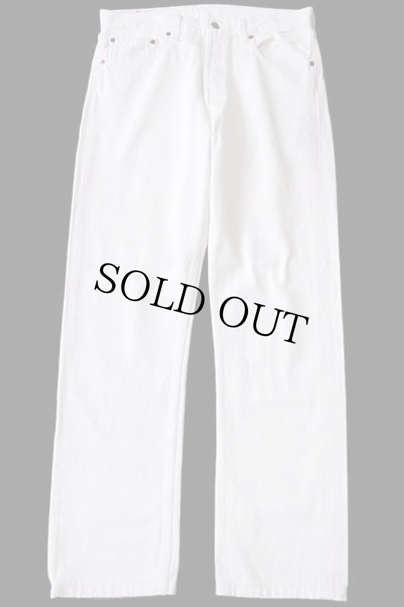 画像2: 90s USA製 Levi'sリーバイス 501 ホワイト デニムパンツ w33 (2)