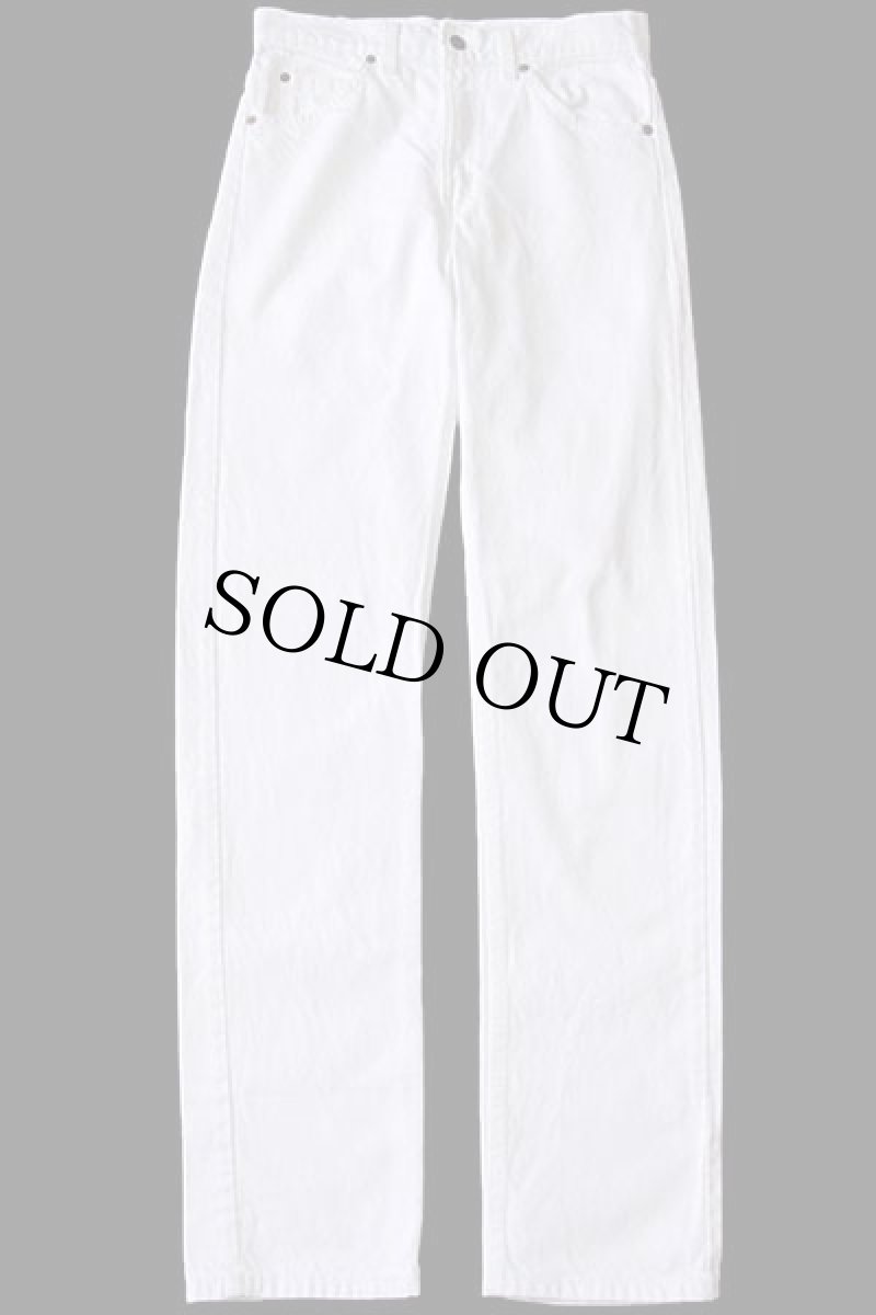 画像2: 90s USA製 Levi'sリーバイス 505 ホワイト デニムパンツ w30 L34 (2)