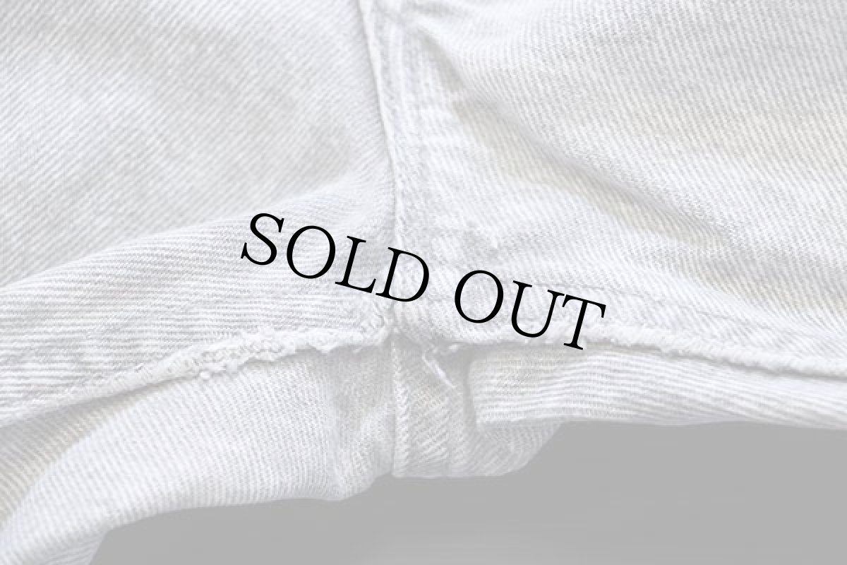 画像9: 80s USA製 Levi'sリーバイス 505 カットオフ ケミカルウォッシュ グレー デニムパンツ w38★アシッド (9)