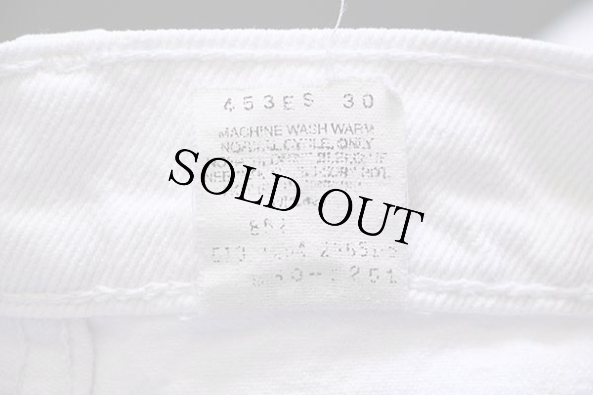 画像7: 90s USA製 Levi'sリーバイス 550 ホワイト デニムパンツ w30 L34 (7)