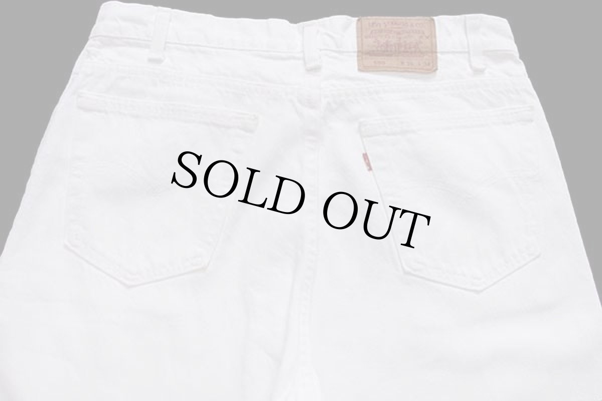 画像5: 90s USA製 Levi'sリーバイス 550 ホワイト デニムパンツ w36 L34 (5)