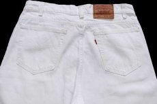 画像5: 90s USA製 Levi'sリーバイス 550 ホワイト デニムパンツ w36 L34 (5)