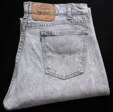 画像1: 80s USA製 Levi'sリーバイス 505 カットオフ ケミカルウォッシュ グレー デニムパンツ w38★アシッド (1)