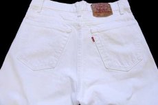 画像5: 90s USA製 Levi'sリーバイス 550 ホワイト デニムパンツ w33 L32 (5)