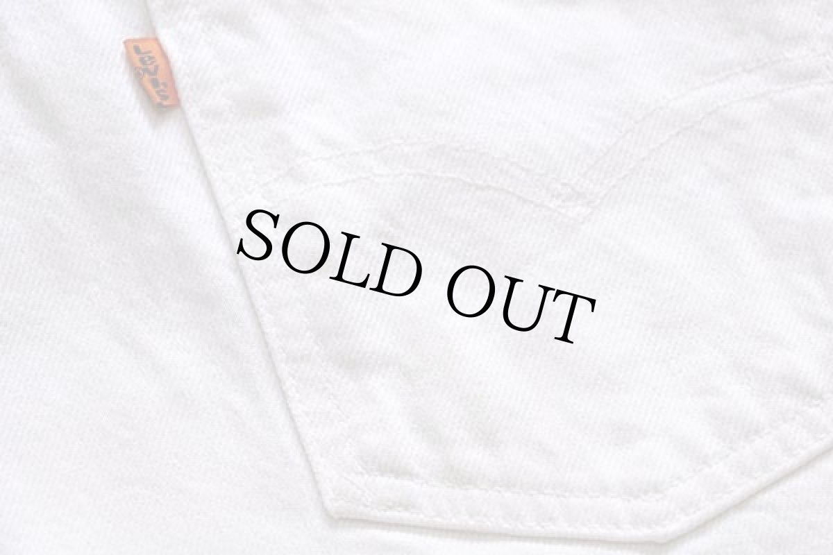 画像8: 90s USA製 Levi'sリーバイス 505 ホワイト デニムパンツ w30 L34 (8)