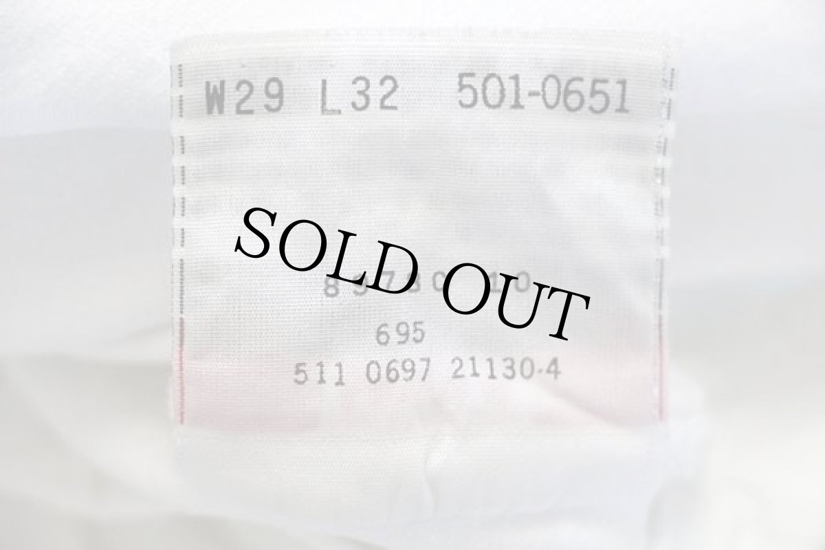 画像7: 90s USA製 Levi'sリーバイス 501 ホワイト デニムパンツ w29 L32 (7)