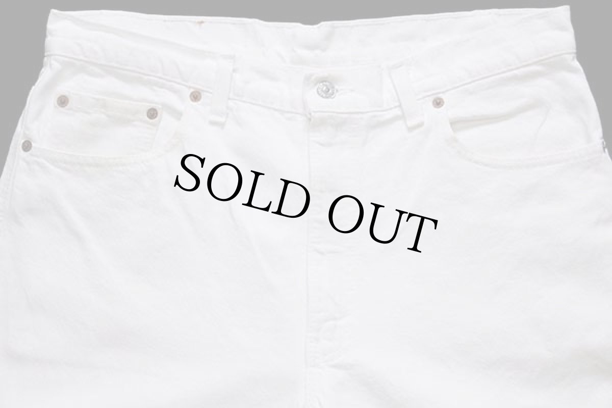 画像4: 90s USA製 Levi'sリーバイス 550 ホワイト デニムパンツ w36 L34 (4)