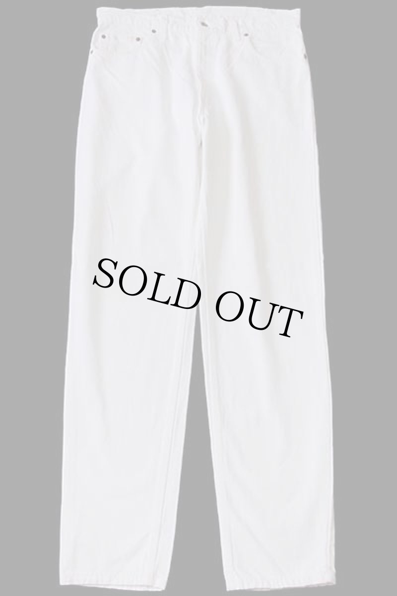 画像2: 90s USA製 Levi'sリーバイス 550 ホワイト デニムパンツ w36 L34 (2)