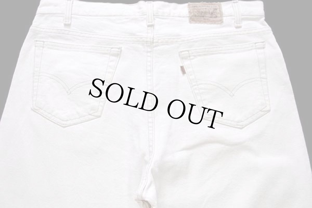 画像5: 90s USA製 Levi'sリーバイス SIGNATURE 540 カラーデニムパンツ 生成り w38 L30 (5)