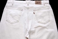 画像5: 90s USA製 Levi'sリーバイス SIGNATURE 540 カラーデニムパンツ 生成り w38 L30 (5)