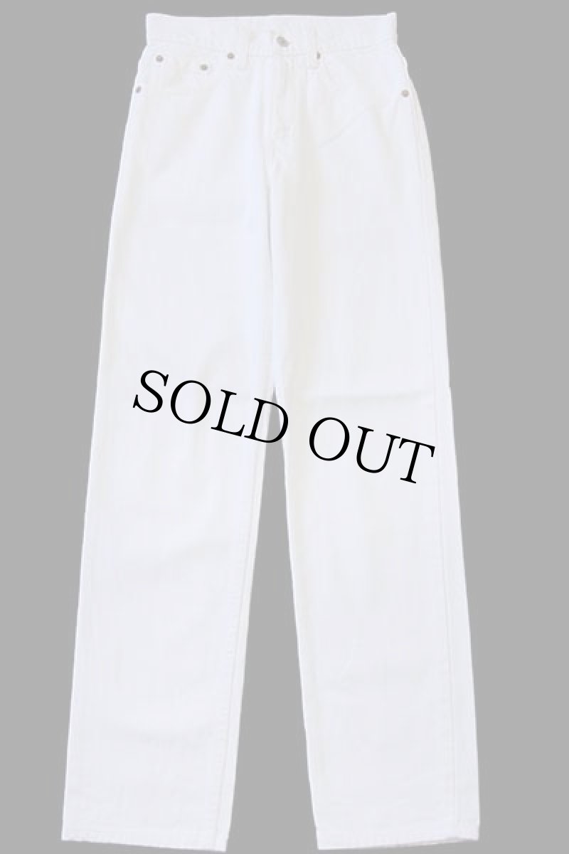 画像2: 90s USA製 Levi'sリーバイス 510 ホワイト デニムパンツ w27 (2)