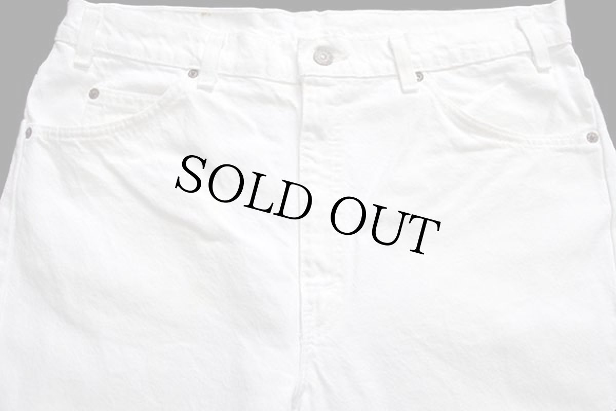 画像4: 90s USA製 Levi'sリーバイス 505 ホワイト デニムパンツ w38 (4)