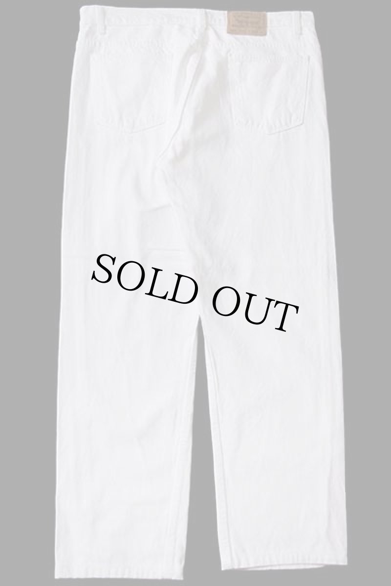 画像3: 90s USA製 Levi'sリーバイス 505 ホワイト デニムパンツ w38 (3)