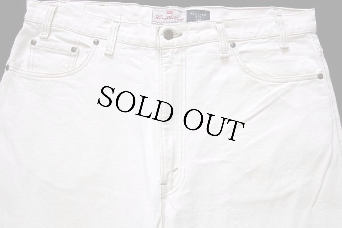 画像4: 90s USA製 Levi'sリーバイス SIGNATURE 540 カラーデニムパンツ 生成り w38 L30 (4)