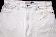 画像4: 90s USA製 Levi'sリーバイス SIGNATURE 540 カラーデニムパンツ 生成り w38 L30 (4)