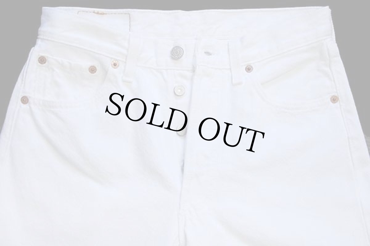 画像4: 90s USA製 Levi'sリーバイス 501 ホワイト デニムパンツ w29 L32 (4)