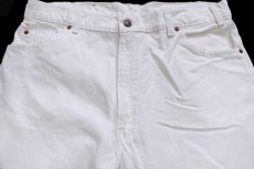 画像4: 90s USA製 Levi'sリーバイス 550 ホワイト デニムパンツ w36 L32 (4)