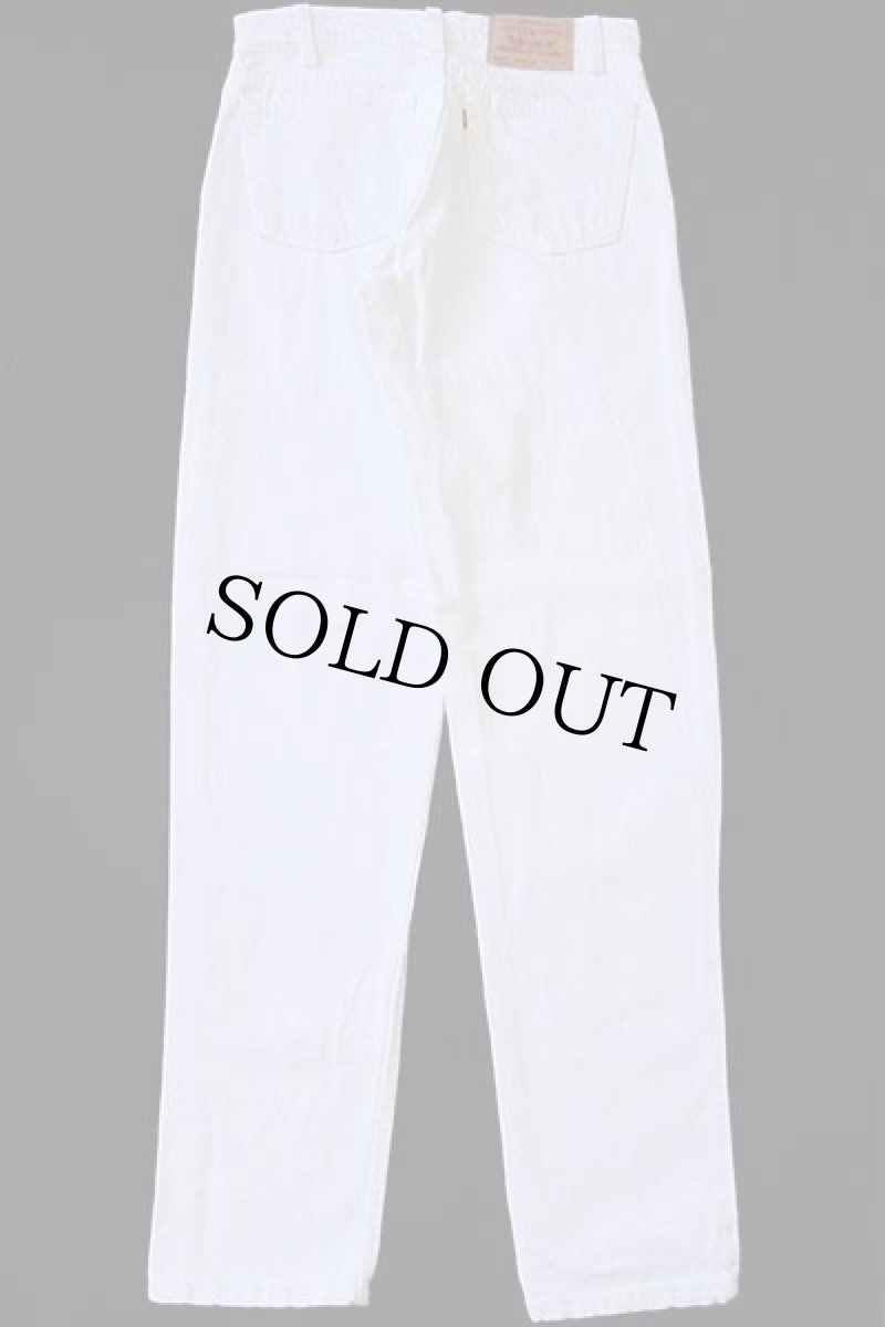 画像3: 90s USA製 Levi'sリーバイス 550 ホワイト デニムパンツ w30 L34 (3)