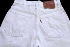 画像5: 90s USA製 Levi'sリーバイス 510 ホワイト デニムパンツ w27 (5)