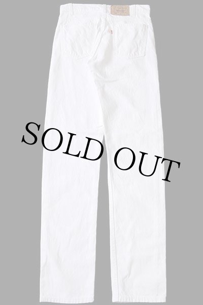 90s USA製 Levi'sリーバイス 505 ホワイト デニムパンツ w30 L34