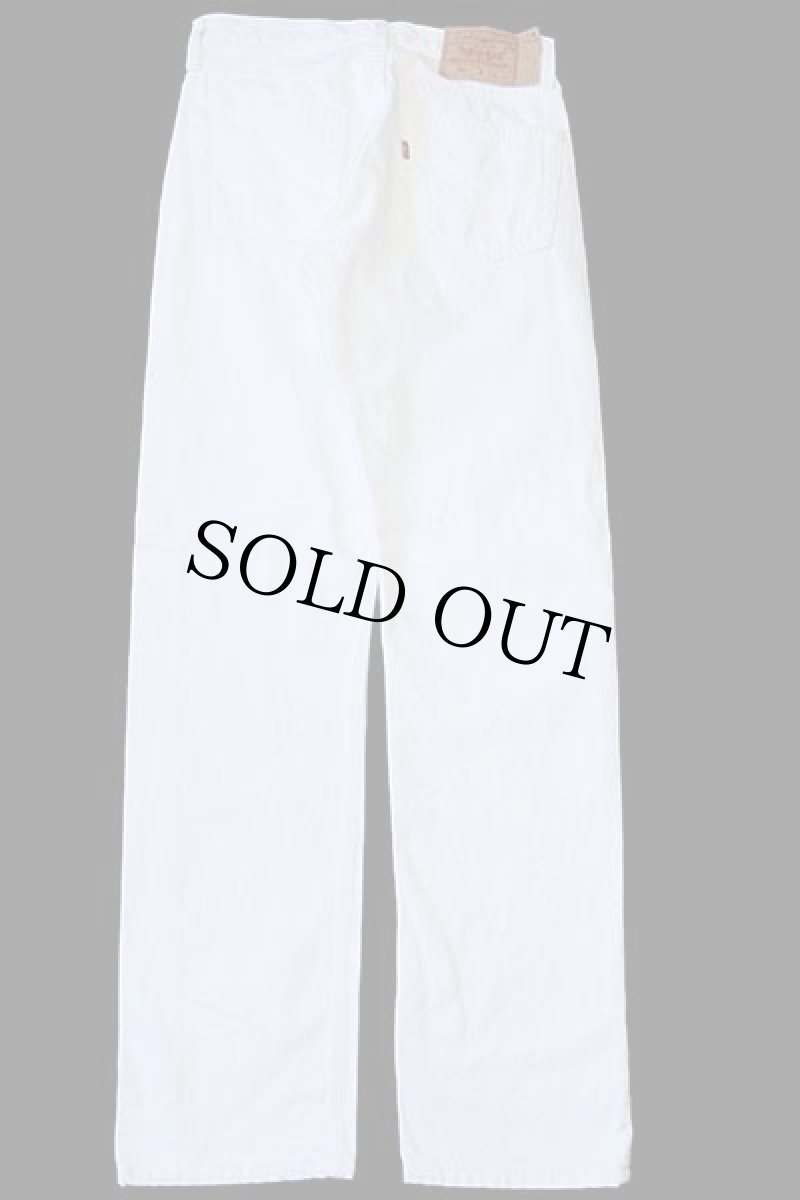 画像3: 90s USA製 Levi'sリーバイス 501 ホワイト デニムパンツ w29 L32 (3)