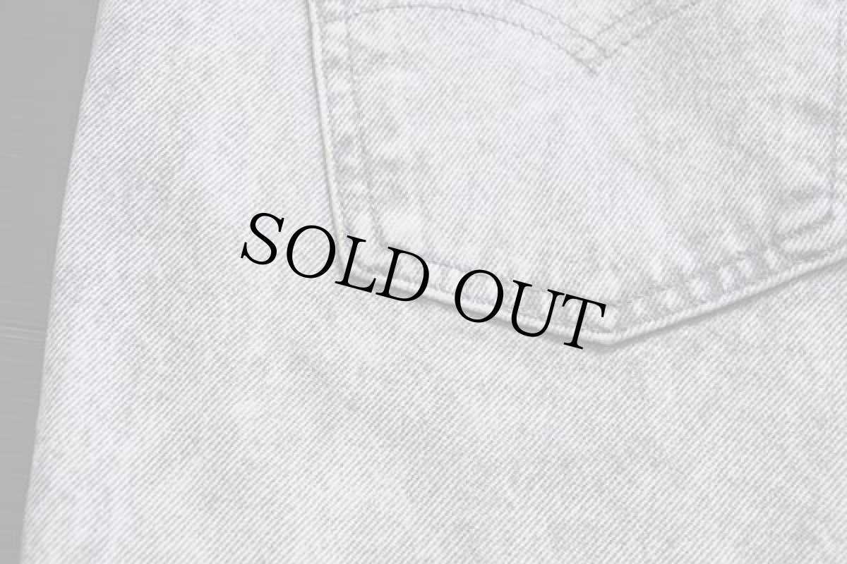 画像8: 80s USA製 Levi'sリーバイス 505 カットオフ ケミカルウォッシュ グレー デニムパンツ w38★アシッド (8)