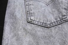 画像8: 80s USA製 Levi'sリーバイス 505 カットオフ ケミカルウォッシュ グレー デニムパンツ w38★アシッド (8)