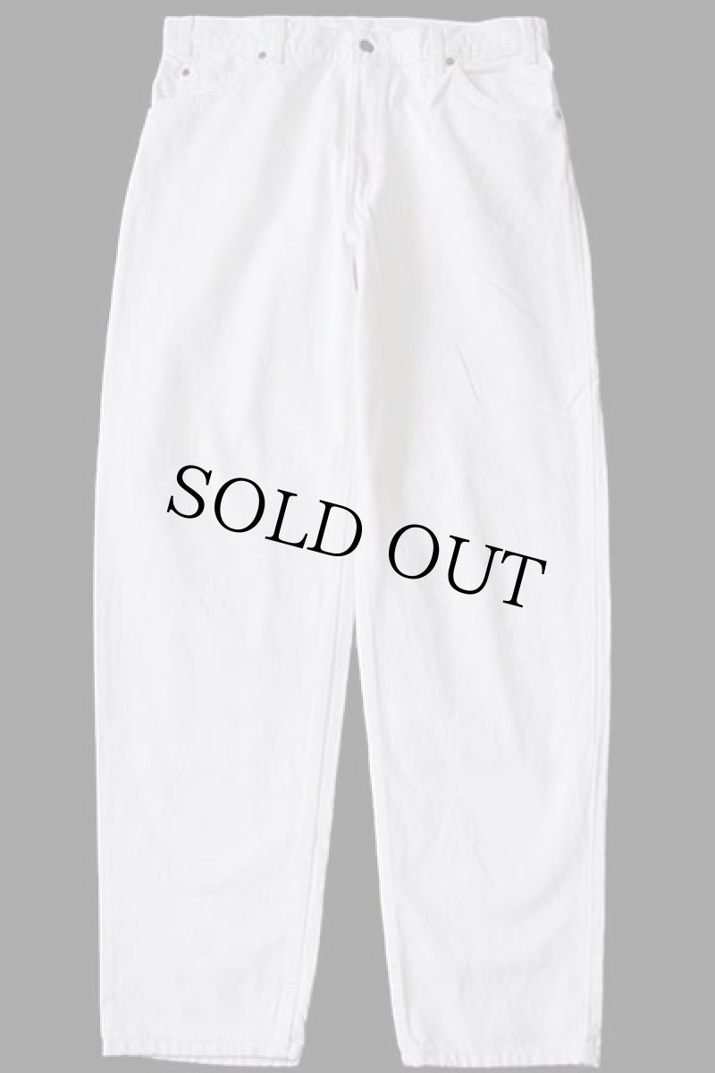 画像2: 90s USA製 Levi'sリーバイス 550 ホワイト デニムパンツ w36 L32 (2)