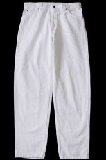 画像2: 90s USA製 Levi'sリーバイス 550 ホワイト デニムパンツ w36 L32 (2)