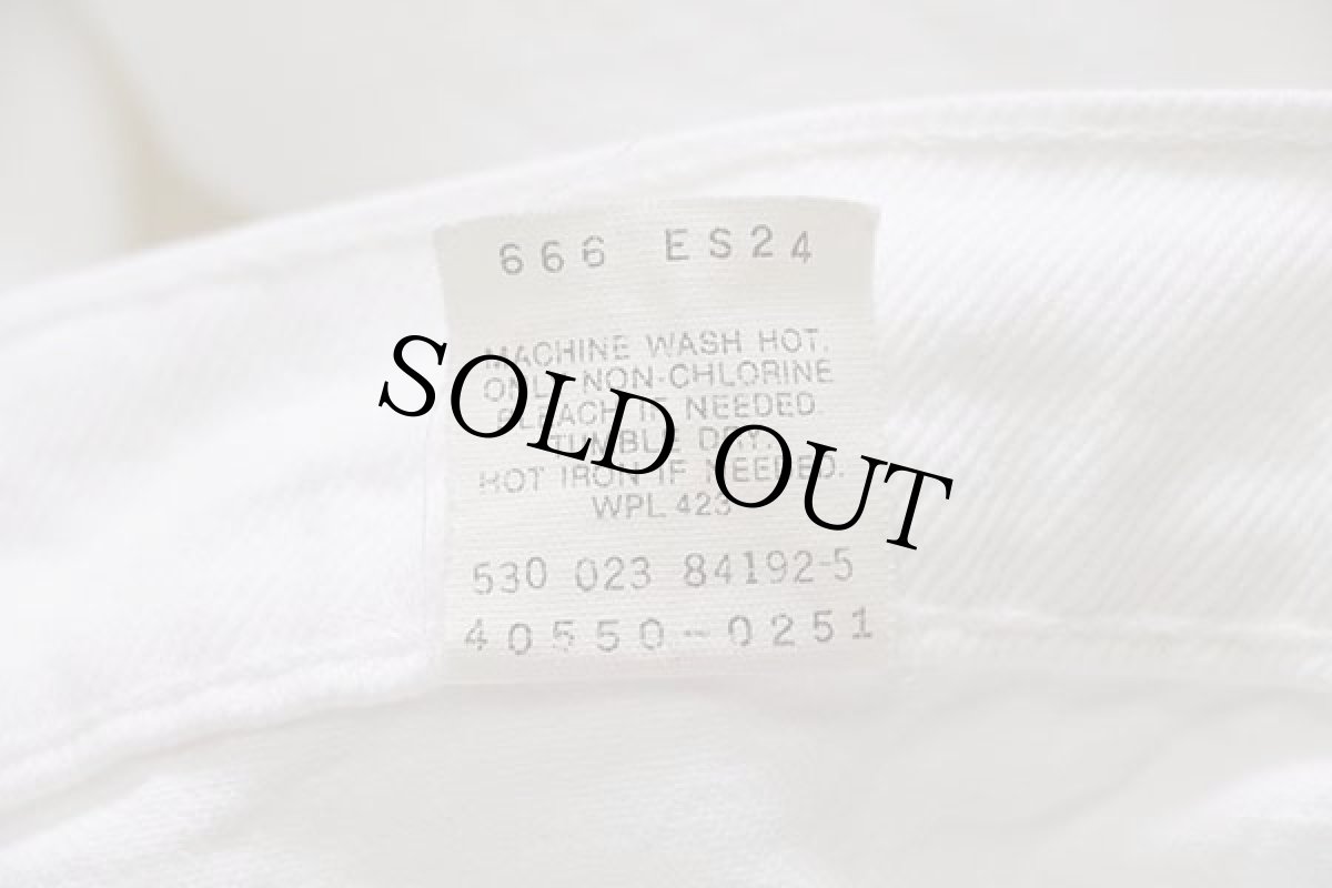 画像7: 90s USA製 Levi'sリーバイス 550 ホワイト デニムパンツ w36 L32 (7)