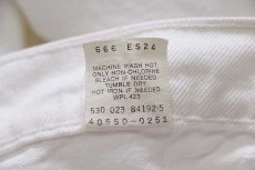 画像7: 90s USA製 Levi'sリーバイス 550 ホワイト デニムパンツ w36 L32 (7)