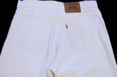 画像5: 90s USA製 Levi'sリーバイス 550 ホワイト デニムパンツ w33 L30 (5)