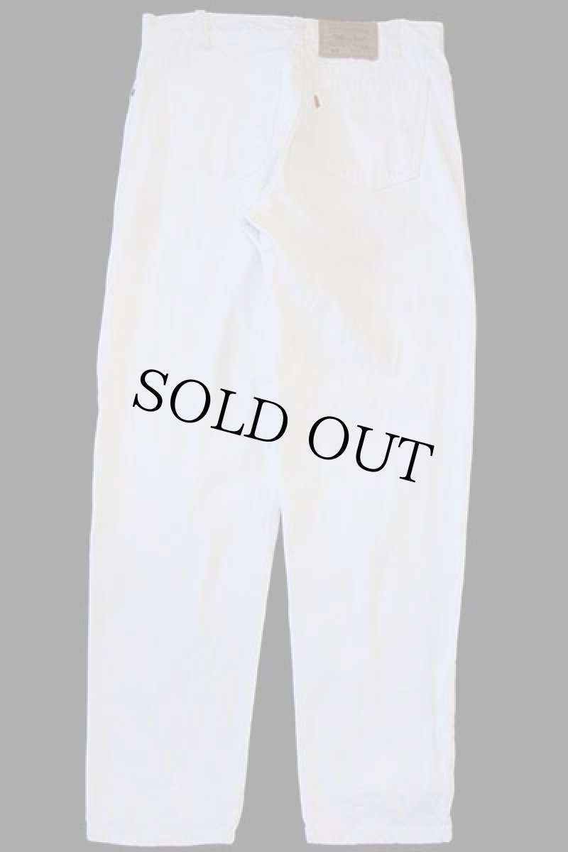 画像3: 90s USA製 Levi'sリーバイス 550 ホワイト デニムパンツ w33 L30 (3)