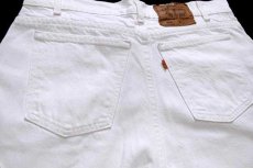 画像5: 90s USA製 Levi'sリーバイス 550 ホワイト デニムパンツ w36 L32 (5)