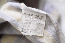 画像6: 90s イタリア製 Levi'sリーバイス ランダムストライプ×メッシュ 半袖 コットン オープンカラーシャツ L★ユーロ (6)