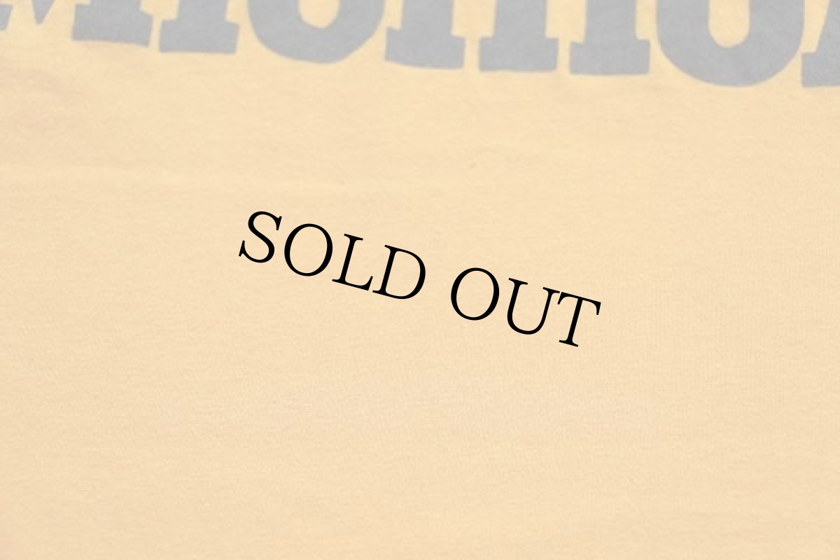 画像7: 90s USA製 JANSPORTジャンスポーツ MICHIGAN コットンTシャツ 濃黄 L (7)