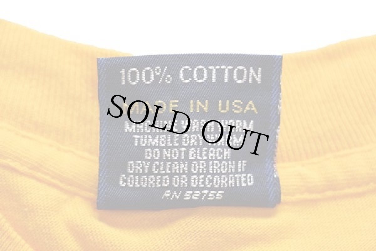 画像5: 90s USA製 JANSPORTジャンスポーツ MICHIGAN コットンTシャツ 濃黄 L (5)