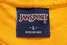 画像4: 90s USA製 JANSPORTジャンスポーツ MICHIGAN コットンTシャツ 濃黄 L (4)