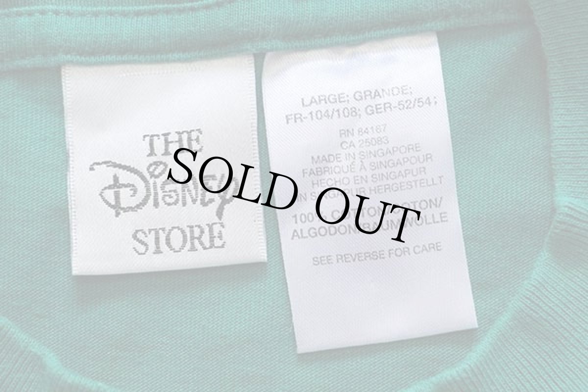 画像4: 90s Disneyディズニー EEYOREイーヨー 刺繍 コットン ポケットTシャツ 緑 L (4)