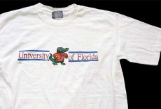 画像1: 90s University of Florida マスコット コットンTシャツ 白 L (1)