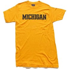 画像2: 90s USA製 JANSPORTジャンスポーツ MICHIGAN コットンTシャツ 濃黄 L (2)