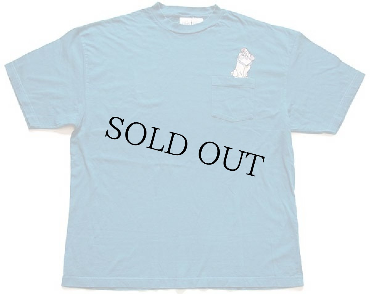 画像2: 90s Disneyディズニー ポカホンタス パーシー 刺繍 コットン ポケットTシャツ 濃青 XXL★特大 (2)