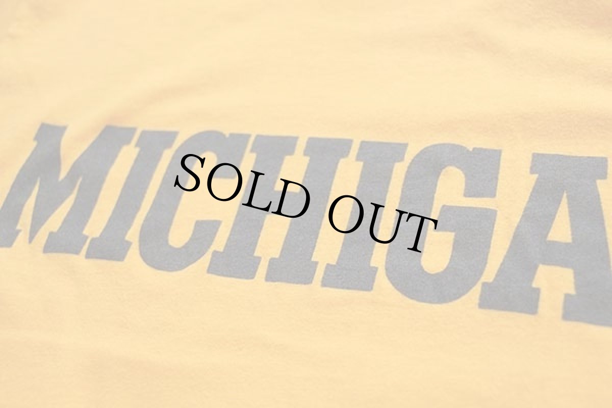 画像6: 90s USA製 JANSPORTジャンスポーツ MICHIGAN コットンTシャツ 濃黄 L (6)