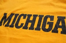 画像6: 90s USA製 JANSPORTジャンスポーツ MICHIGAN コットンTシャツ 濃黄 L (6)