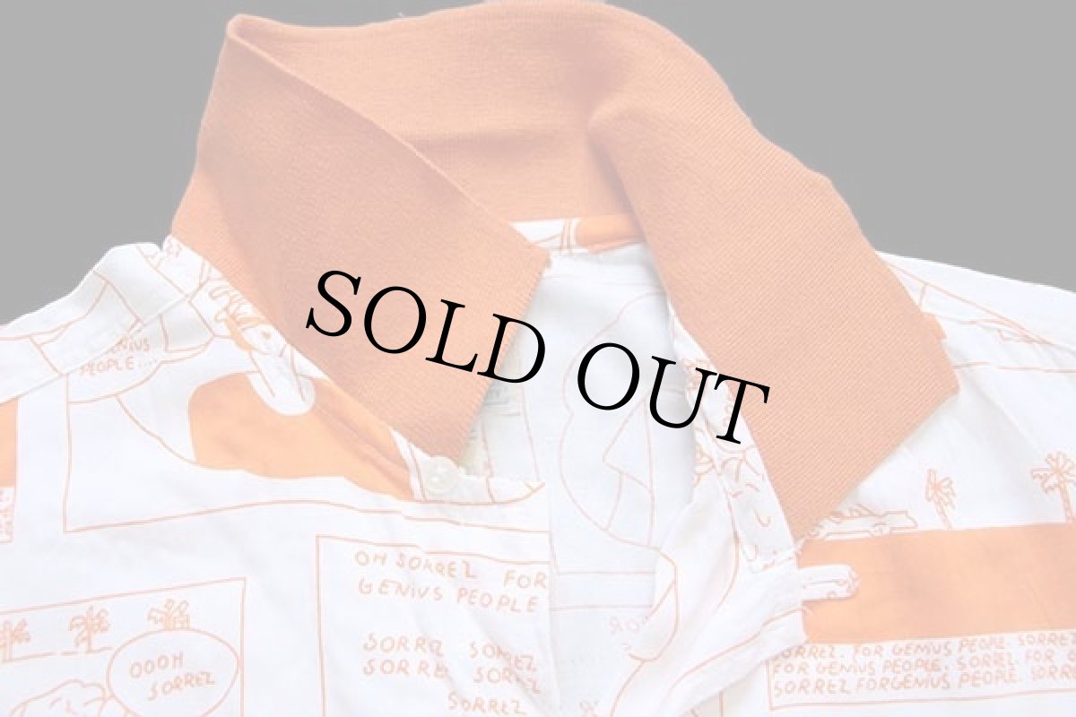 画像4: 90s john d.farrow's コミック柄 総柄 半袖 オープンカラーシャツ M (4)