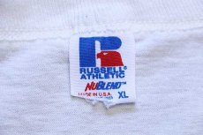 画像4: 90s USA製 RUSSELLラッセル ARKANSAS Tシャツ 白 XL (4)