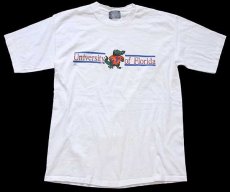 画像2: 90s University of Florida マスコット コットンTシャツ 白 L (2)