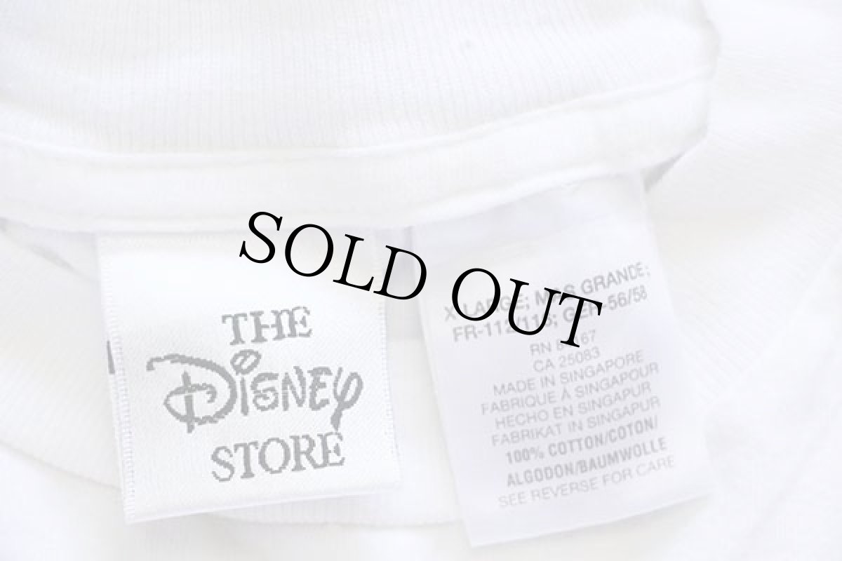 画像5: 90s Disneyディズニー グーフィー 刺繍 コットン ポケットTシャツ 白 XL (5)