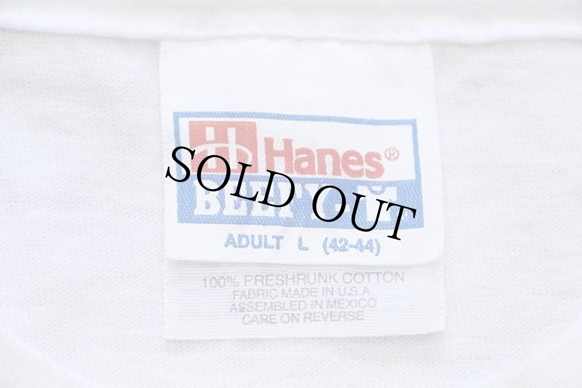 画像5: 90s Hanes KB Keith Black RACING ENGINES エンジン コットンTシャツ 白 L (5)